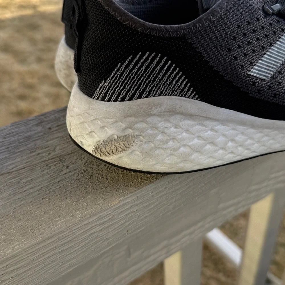 Adidas Men’s Black and Gray Athletic Sneakers 11M